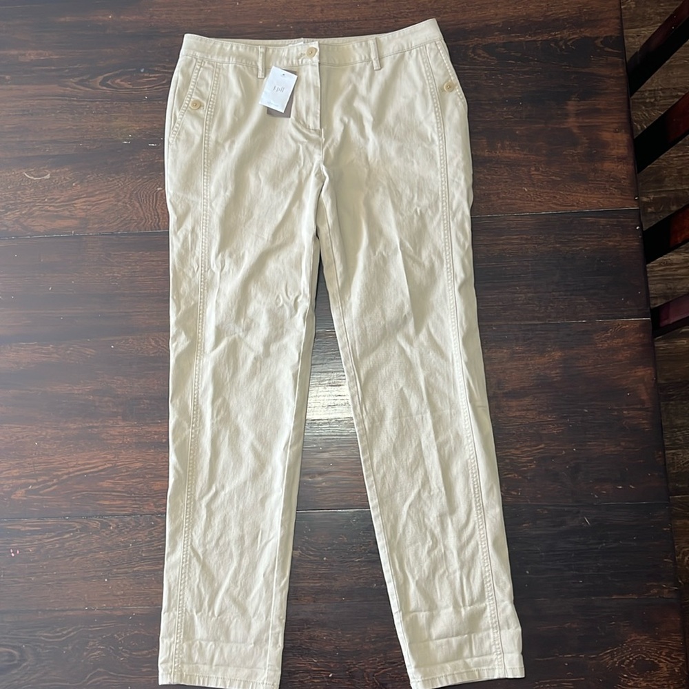 J.Jill khaki pants NWT